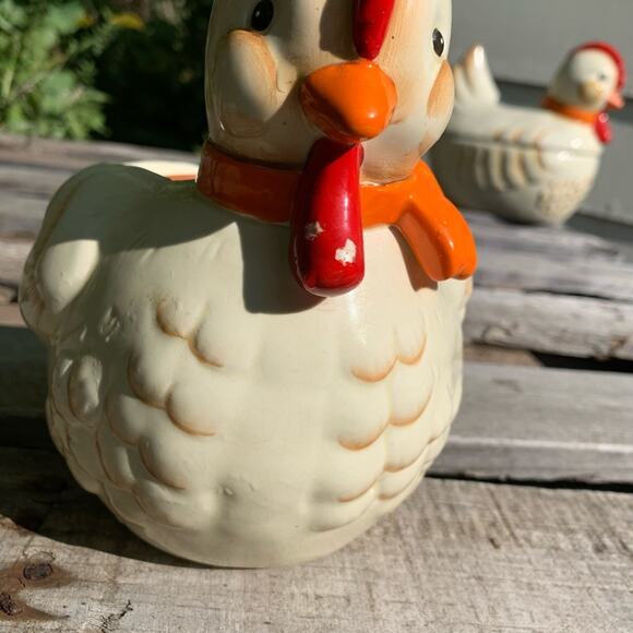 Vintage B&D Japan chicken cookie jar & planter - Picture 6 of 15